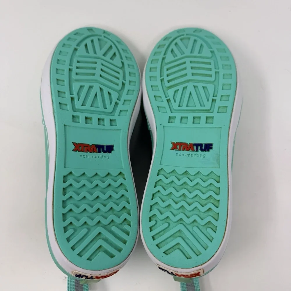 XTRATUF Womens Waterproof Deck Shoes Size 11 Seafoam Rubber Slip On Boat Fishing